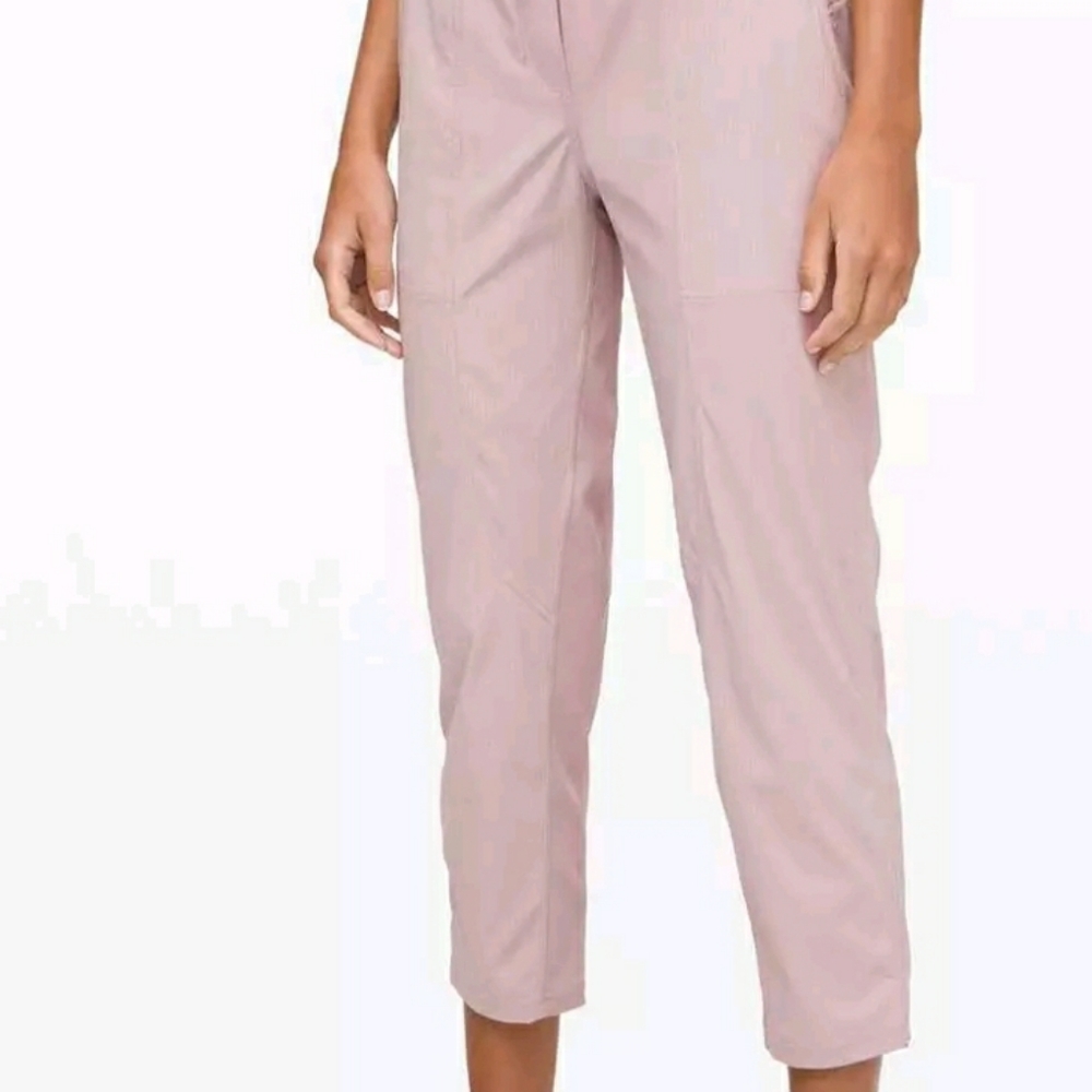 EUC LULULEMON DANCE STUDIO 25" CROP PANT DUSTY PINK 10